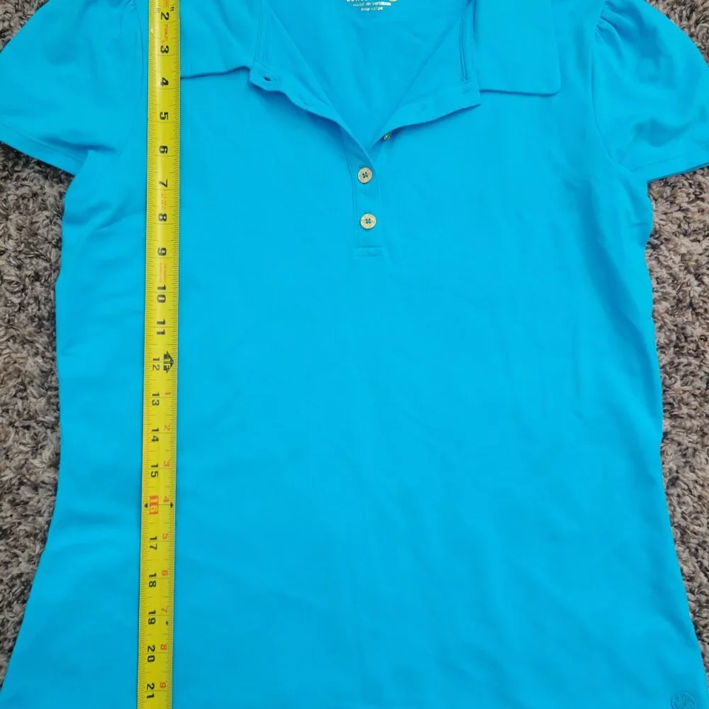 Lilly Pulitzer Luxletics Frida Puff Sleeve Polo - Picture 7 of 8